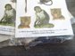 Vintage 1999 Shackman Embossed Monkey Stickers Lot  8 Pkgs. 288 Pcs. Sealed
