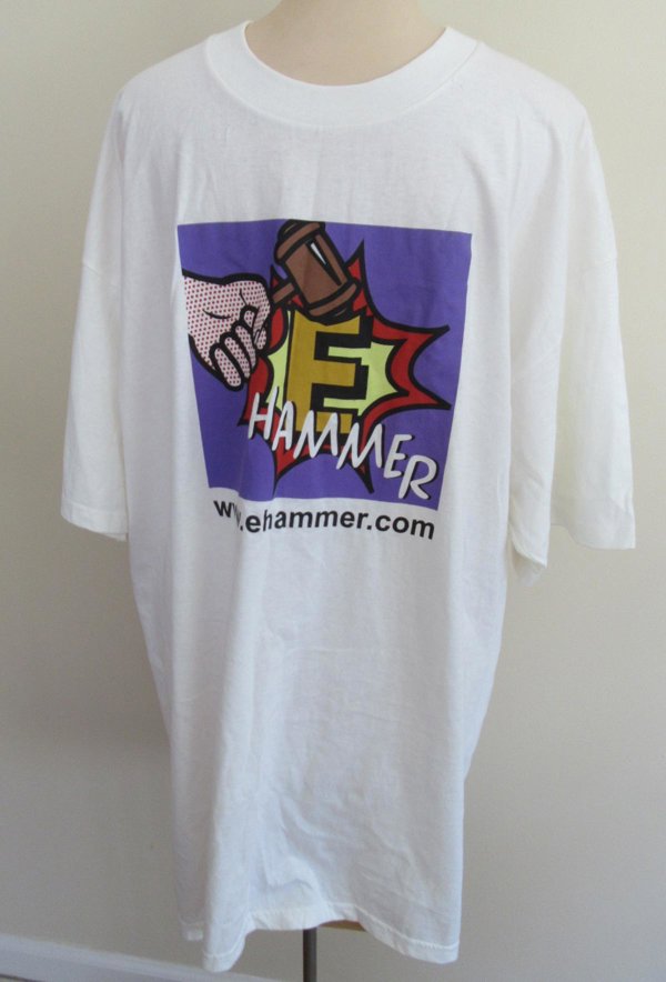 RARE 1998 Vintage E Hammer T-shirt Never Worn Gildan XXL Online Collectibles