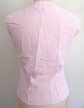 Vintage 1950's Judy Bond Pink and White Seersucker Sleevleess Cotton Blouse