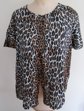 Vintage 1960's Nylon Leopard Bed Jacket Boudoir Lingerie Or Topper