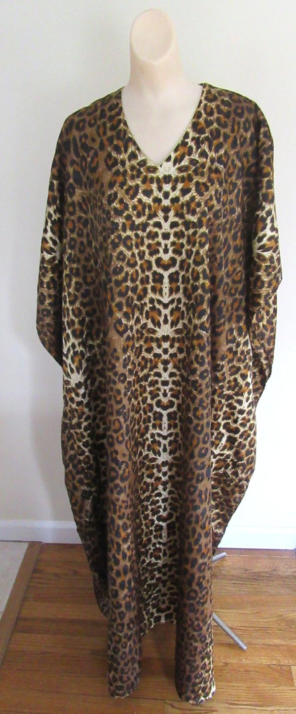Leopard Lounger Kaftan Sante Brand One Size Jungle Tribal