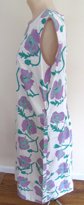 Vintage Vested Gentress  Floral Midi Sleeveless Dress As Is