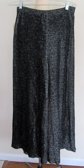 1970's Shimmery Black and Silver Palazzo Pants Disco Wear Vintage Clothing