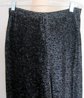 1970's Shimmery Black and Silver Palazzo Pants Disco Wear Vintage Clothing