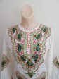 Vintage Embroidered Cotton Boho Hippe Shirt