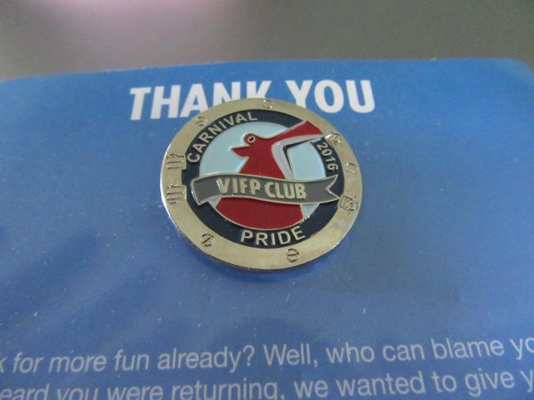 Carnival Pride VIFP Pin 2016