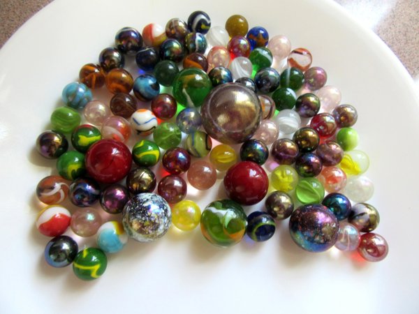 Marbles Lot Cat Eyes and More Collectibles