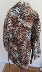 1980's- 90's Fu Da Silk Double Breasted Tiger Coat Never Worn With Tags