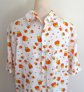 Men's Rayon Candy Corn Shirt  Never Worn 