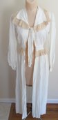 1940's Rayon Nightgown and Robe Peignoir Set As Is