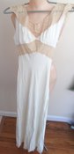 1940's Rayon Nightgown and Robe Peignoir Set As Is
