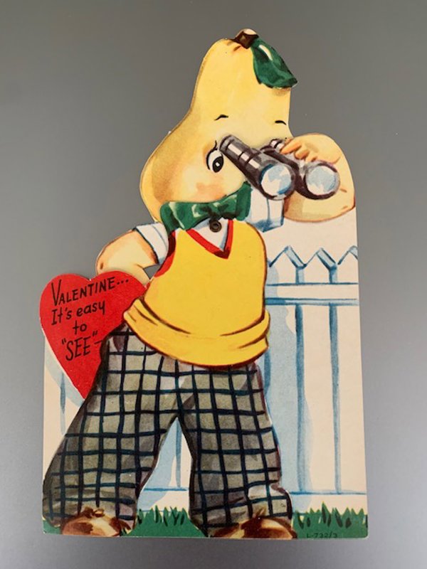 Vintage Anthropomorphic Articulated Valentine Card 