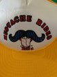 Retro "Mustache Rides 25 Cents" Novelty Baseball Cap Gag Gift