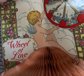 Beistle Honeycomb Wheel of Love Articulated Valentine Card Ephemera