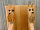 Vintage Hand Carved Scotty Dog Wood Bookends Home Decor
