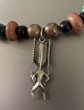 Sterling Silver Tiki Pendant  Beaded Necklace Your Choice Never Worn