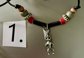 Sterling Silver Tiki Pendant Necklace Beaded Necklace Never Worn