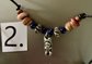 Sterling Silver Tiki Pendant Necklace Beaded Necklace Never Worn