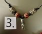 Sterling Silver Tiki Pendant Necklace Beaded Necklace Never Worn