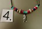 Sterling Silver Tiki Pendant Necklace Beaded Necklace Never Worn