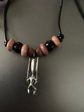 Sterling Silver Tiki Pendant Beaded Necklace Hand Made Never Worn