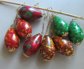 Vintage 1960's Mod Teardrop Pierced Earrings Never Worn Your Choice