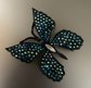 Vintage Peacock Rhinestone Butterfly Pin Needs Repair