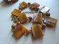 Vintage Bakelite Necklace and Matching Bracelet Peanut Butter
