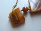 Vintage Bakelite Necklace and Matching Bracelet Peanut Butter
