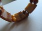 Vintage Bakelite Necklace and Matching Bracelet Peanut Butter