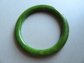 Vintage Genuine Bakelite Bangle Bracelet Grass Green Yellow Swirl 