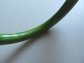Vintage Genuine Bakelite Bangle Bracelet Grass Green Yellow Swirl 