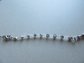 Vintage 1950's Jay Flex Sterling  Silver Rhinestone Necklace Was Lengthened