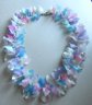 Vintage 1980's Tutti Fruitti Lucite Frosted Leaves Necklace Summer Jewelry