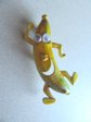 Vintage Anthropomorphic Banana Google Eyes Pin Figural