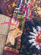Vintage 1970's Tiki Style Curtains SIX Panels Fabric For Pillows or Handbags