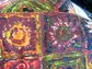 Vintage 1970's Tiki Style Curtains SIX Panels Fabric For Pillows or Handbags