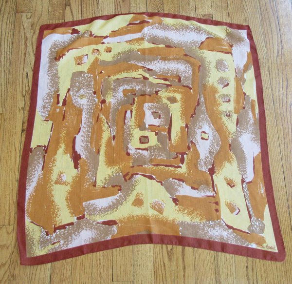 Vintage Mid Century Patricia Dumont Scarf