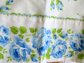 Vintage Blue Roses 100% Cotton Sheets Or Pillowcases Never Used Bed Linens