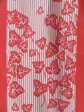 Vintage Designer Monique Martin Red and White Ivy Scarf
