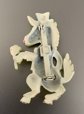 Vintage Unusual Anthropomorphic Dapper Donkey With Flower Pin 