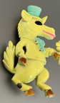 Vintage Unusual Anthropomorphic Dapper Donkey With Flower Pin 