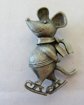Vintage Anthropomorphic JJ Skating Mouse Pin