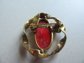 Vintage Art Glass Sandor Signed Pin Brooch