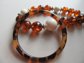 Small Vintage Jewelry Lot Tortoise Necklace Bangle Hair Comb