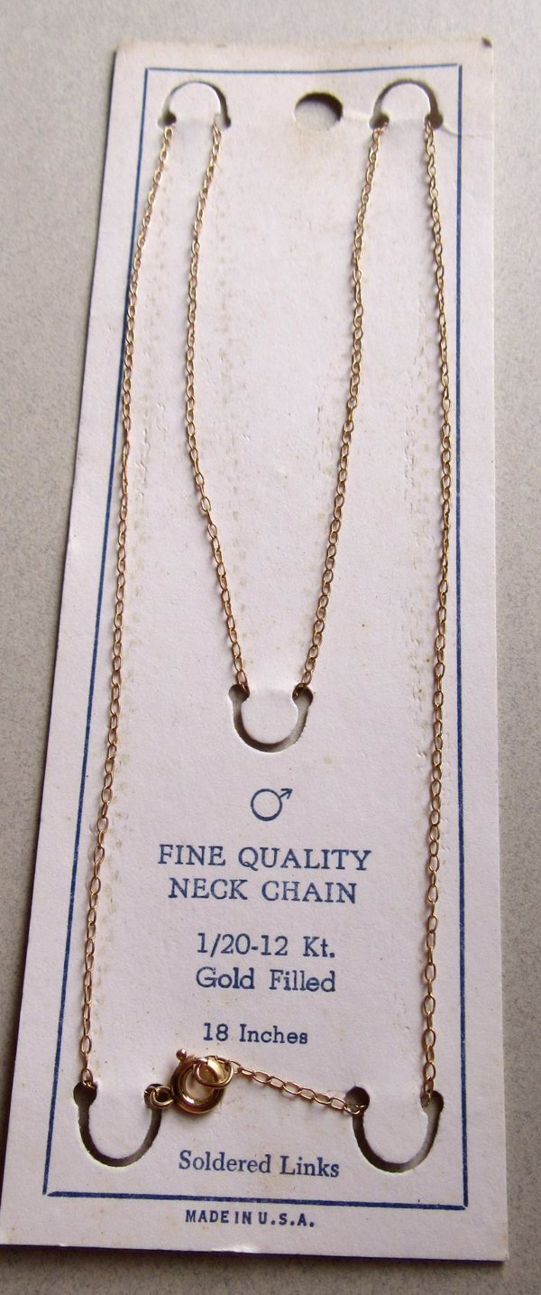 Vintage 1/20th 12k Gold Filled 18" Chain Never Worn