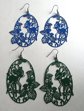 Trippy Bambi and Mushrooms Cutwork Pierced Pierced Earrings Never Worn