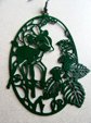Trippy Bambi and Mushrooms Cutwork Pierced Pierced Earrings Never Worn