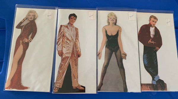 Elvis Marylyn Monroe or James Dean Fold Out Cards Your Choice 1995 Triangle Ent. Never Used