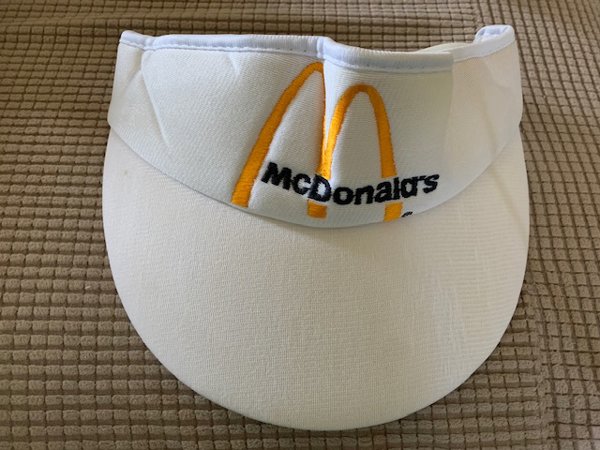 Vintage McDonald's Employee Sun Visor Hat